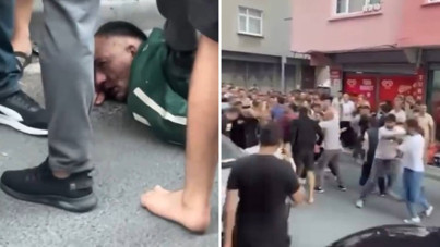 Beraber çalıştığı kadını bıçakladı, linçten polis kurtardı