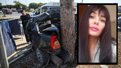 Kağıt gibi ezilen araçtan sağ çıkamadı