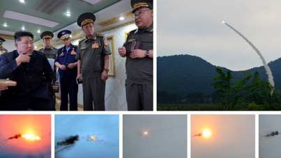 Kim Jong-un, yeni hava savunma füzelerinin testini izledi