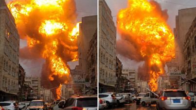 Savaş uçakları art arda vurdu, başkent karanlığa gömüldü