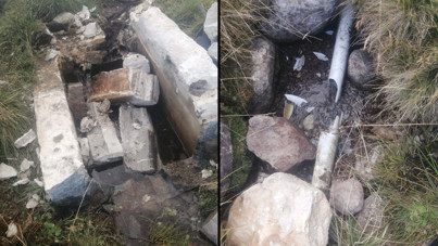 'Vatan hainliğinden başka bir şey değil': İlçenin su hattını parçaladılar