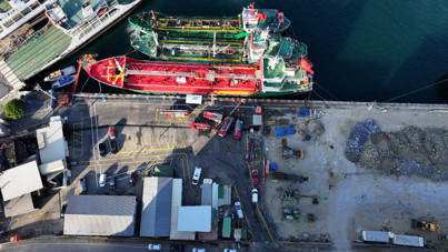 Haydarpaşa'da yakıt ikmal gemisinde yangın