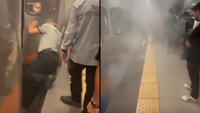 Bağcılar'da metro alev aldı