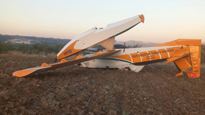 Yangın söndürme uçağı acil iniş yaptı