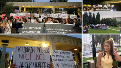 Üniversiteliler 15 yaşında katledilen Hilal için yürüdü