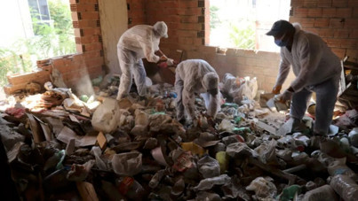 Çöp evin de böylesi: Temizlemek 2 hafta sürdü, 15 traktör dolusu atık çıktı