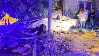 Tabela direğine çarpıp can verdi