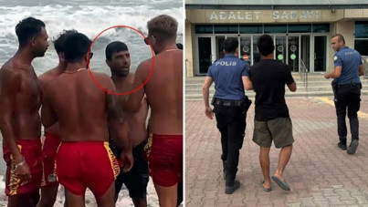 Boğulmaktan kurtarıldı, cezaevine yollandı