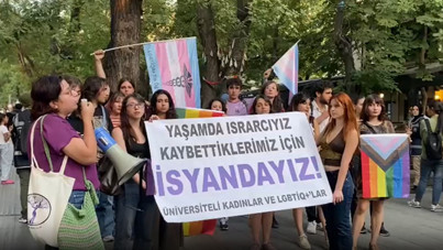 Hilal Özdemir'in öldürülmesini protesto eden öğrencilere polis müdahalesi