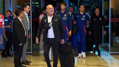 İspanyollar, Türkiye maçı için Konya'ya geldi