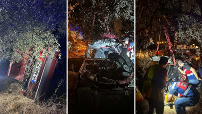 Takla atan otomobil ağaca çarptı: 2 genç hayatını kaybetti