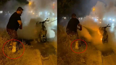 Kırık ayağıyla yardıma koştu