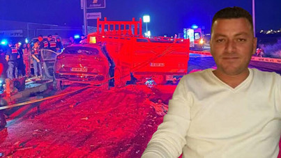 Otomobil ile kamyonet kafa kafaya çarpıştı: 1 ölü, 2 ağır yaralı