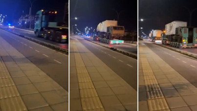 İsrail'den GKRY'ye sessiz sevkiyat kameralara böyle yansıdı