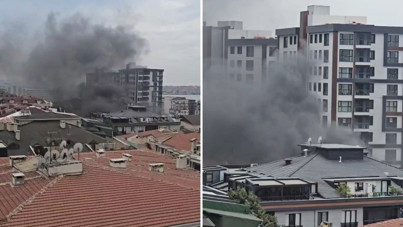 Küçükçekmece'de 5 katlı binada yangın: 1 kişi öldü