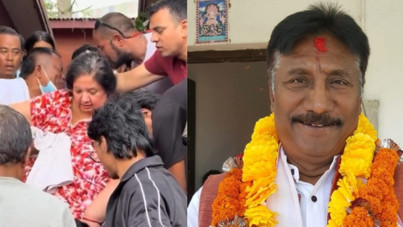 Kaçan bakanın engelli eşini protestocular kurtardı