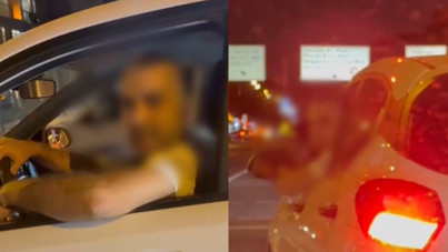 Trafikte tartıştığı kadının yüzüne biber gazı sıktı