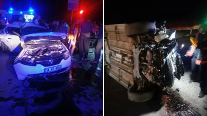 Malatya'da iki otomobil çarpıştı: 3 yaralı