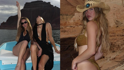 Ünlü oyuncunun tatil pozlarına beğeni yağdı