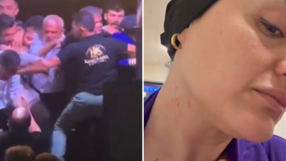 Düğünde karşısında şarkı söylemeyi reddeden şarkıcıya saldırdı