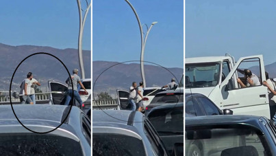 Kürekle saldırdı, süpürgeyi mızrak gibi kullandı