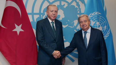 Erdoğan, Guterres ile bir araya geldi