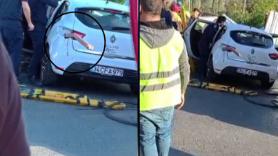 Feci kaza: Bacağına ok gibi saplandı, arka fardan çıktı