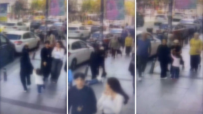 İstanbul'un göbeğinde kapkaç: Biri elini tuttu, diğeri çantayı alıp kaçtı