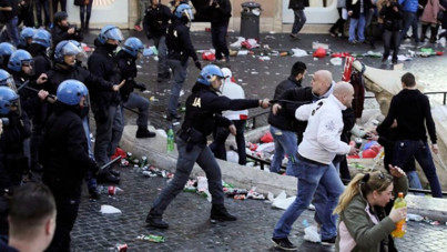 Nice-Roma maçı öncesi olay! 102 silahlı taraftar gözaltında