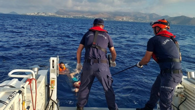 Bodrum’dan Yunanistan’a yüzerek geçmeye çalıştılar