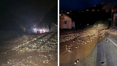 Şehri sağanak vurdu, 6 bölgede heyelan yaşandı