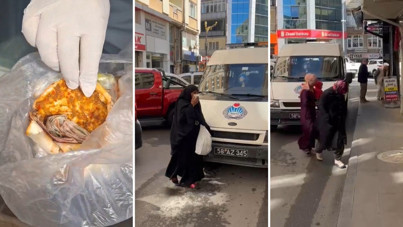 Topladığı paraları lahmacuna gizledi