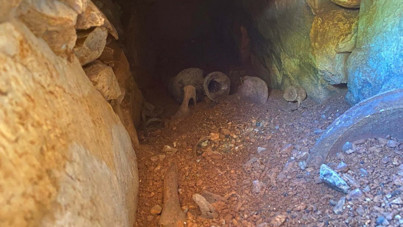 Muğla'da su deposu kazısında 6 tarihi mezar bulundu