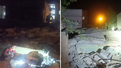 Batman’da 2 katlı bina çöktü