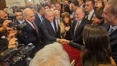 Erdoğan, DEM Parti masasını ziyaret etti: 'Kusura bakmayın'