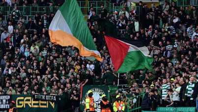 Celtic taraftarları: UEFA, İsrail'in soykırımına ortak oluyor