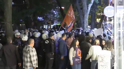 Ankara'daki Filistin eyleminde çok sayıda gözaltı