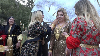 Aşiret düğününde damada tomar tomar para, geline kiloyla altın