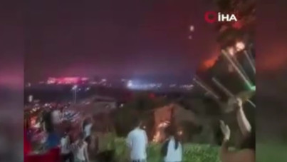 Havai fişek gösterisi kontrolden çıktı