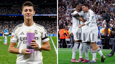 Arda Güler ödülünü aldı, Real rahat kazandı