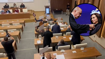 Beykoz'da polis ablukasında 'istifa' protestosu