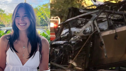 Tesla'da mahsur kalan genç yanarak can verdi