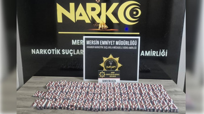 Ticari taksi durduruldu, içinden binlerce hap çıktı