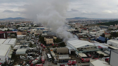 Ataşehir'de fabrika yangını: 4 işçi dumandan etkilendi