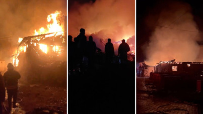 Geceyi alevler aydınlattı: Küle döndüler