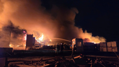 Ankara'da fabrika yangını