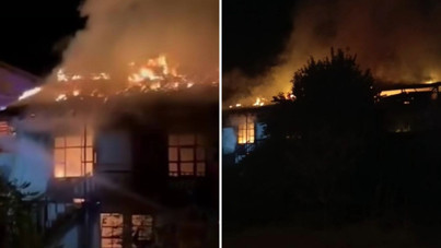 Amasya'da iki ahşap ev küle döndü