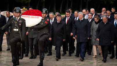 Anıtkabir'de dikkat çeken kare