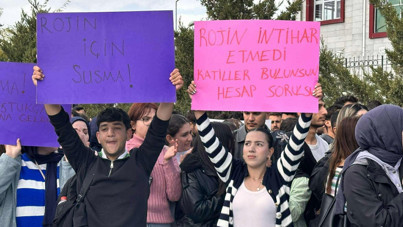 Van'da Adli Tıp Kurumu önünde Rojin Kabaiş eylemi: 'Bu intihar değil cinayet'