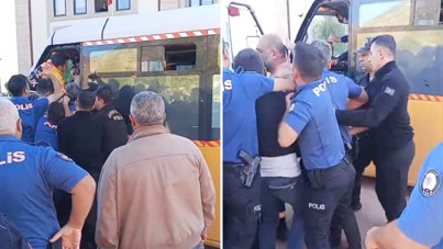 Gaziantep’te ceza yiyen sürücü kendini ve aracını yakmaya çalıştı